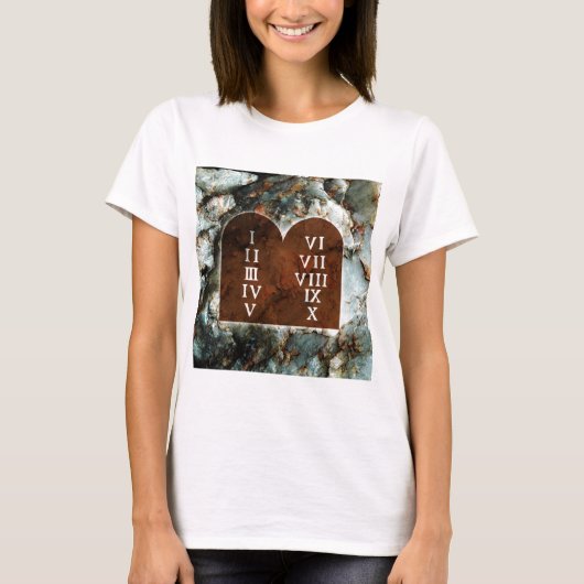 Tien geboden t-shirt (Voorkant)