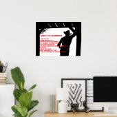 Tien geboden van Cowboy Poster (Thuiskantoor)