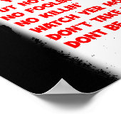 Tien geboden van Cowboy Poster (Hoek)