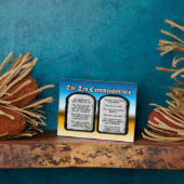 Tien geboden van de Heilige Bijbel, Gods wet Fotoplaat (Zijkant)