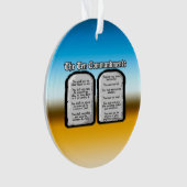 Tien geboden van de Heilige Bijbel, Gods wet Ornament (voorkant)
