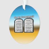 Tien geboden van de Heilige Bijbel, Gods wet Ornament (voorkant)
