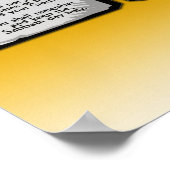 Tien geboden van de Heilige Bijbel, Gods wet Poster (Hoek)