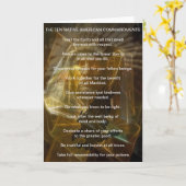 Tien geboden van de Indiaanse inheemse Amerikanen Kaart (Gele Bloem)