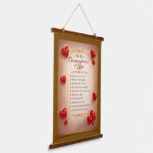 Tien Geboden van Liefde Hangend Wandkleed (Gebogen)