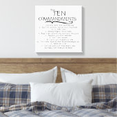 Tien Geboden voor Kinderen Kinderkerk Canvas Afdruk (Insitu (Slaapkamer))