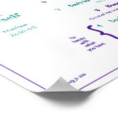 Tien geboden voor kinderen—Paars/Blauwgroen 2 w/gr Poster (Hoek)