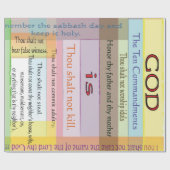 Tien geboden wrapping Paper Cadeaupapier (Vlak)