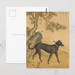 Tien Geliefde Honden - Xuezhualu (Chinese windhond Briefkaart