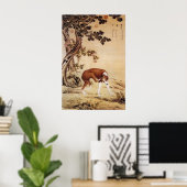Tien gewaardeerde honden - De Golden-Winged Hound  Poster (Thuiskantoor)