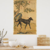 Tien gewaardeerde honden - Xuezhualu (Chinese wind Poster (Keuken)