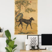 Tien gewaardeerde honden - Xuezhualu (Chinese wind Poster (Thuiskantoor)