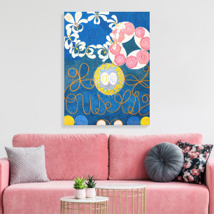 Tien Grootste, nr. 1, Kindertijd Hilma af Klint Canvas Afdruk