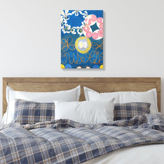 Tien grootste, nr. 1, Kindertijd | Hilma af Klint Canvas Afdruk (Insitu (Slaapkamer))