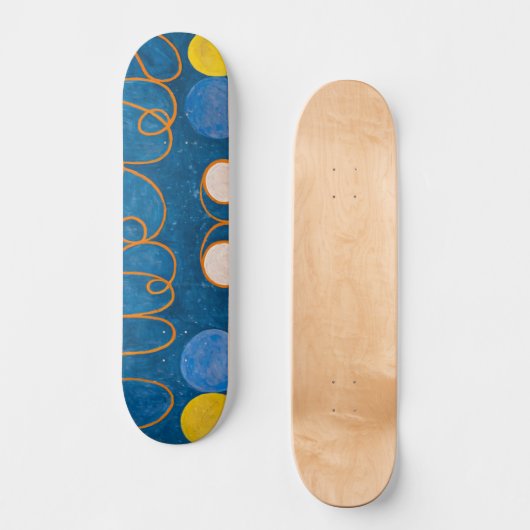 Tien grootste, nr. 1, Kindertijd | Hilma af Klint Persoonlijk Skateboard (Voorkant)