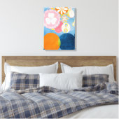 Tien grootste, nr. 2, kindertijd | Hilma af Klint Canvas Afdruk (Insitu (Slaapkamer))