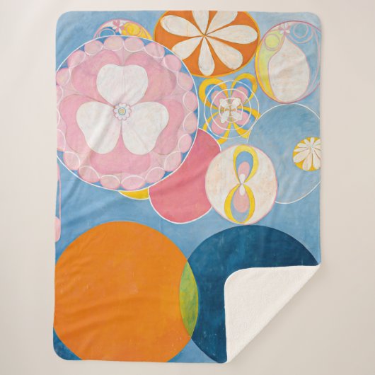 Tien grootste, nr. 2, kindertijd | Hilma af Klint  Sherpa Deken (Voorkant)