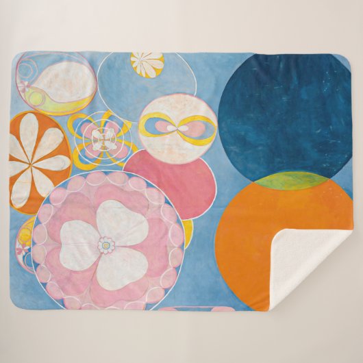Tien grootste, nr. 2, kindertijd | Hilma af Klint  Sherpa Deken (Voorkant (horizontaal))