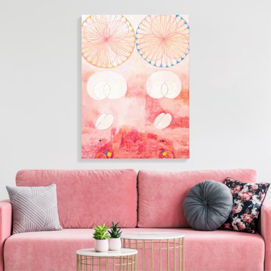 Tien Grootste, Nr. 9, Oude Leeftijd | Hilma af Kli Canvas Afdruk (Insitu (Woonkamer))