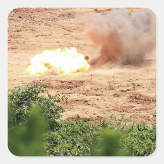 Tien halve pond blokken van TNT Vierkante Sticker (Voorkant)