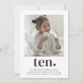 Tien hart - vierkant foto - uitnodiging op zaterda (Voorkant)