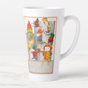 TIEN HEEREN DIE SPRINGEN Hoge Latte Mok