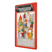 TIEN HEEREN DIE SPRINGEN Mini klembord - Rood (Angled2)