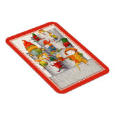 TIEN HEEREN SPRINGEND 3x4 Flexibele magneet - Rood (Rechterzijde)