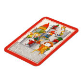 TIEN HEEREN SPRINGEND 3x4 Flexibele magneet - Rood (Linkerzijde)