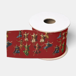 Tien heersende springende vector voor de Tien Gebo Grosgrain Lint