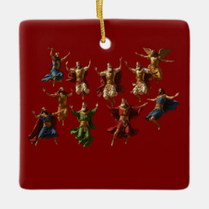 Tien Heerspringen De Tien Geboden Vector Keramisch Ornament
