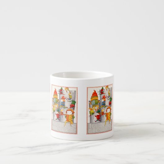 TIEN HEREN EEN SPRINGENDE Espresso Cup Espresso Kop (Voorkant)