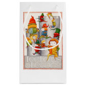 TIEN HEREN Een SPRINGENDE Kleine Gift Bag Klein Cadeauzakje (Achterkant)