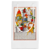 TIEN HEREN Een SPRINGENDE Kleine Gift Bag Klein Cadeauzakje (Voorkant)