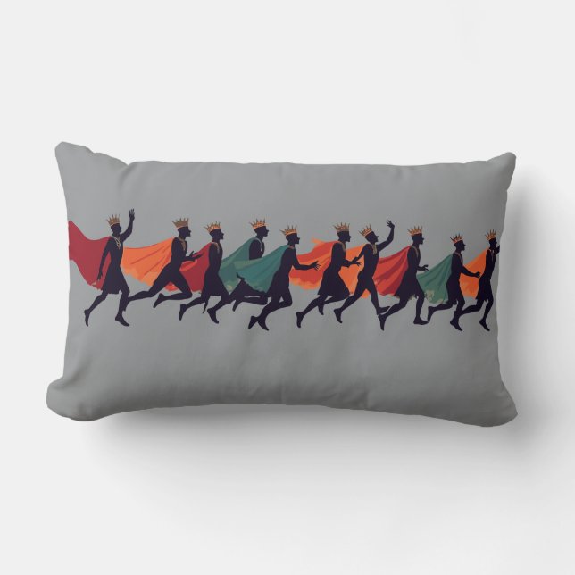 Tien Heren een springende uitsnede stencil-stijl 2 Kussen (Voorkant)