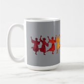 Tien Heren een springende uitsnede stencil-stijl 4 Koffiemok (Links)