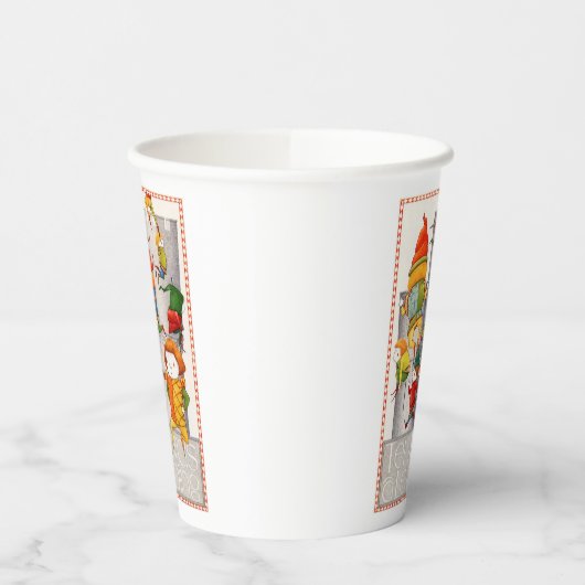 TIEN HEREN EEN SPRINGPAPIEREN BEKER (Links)