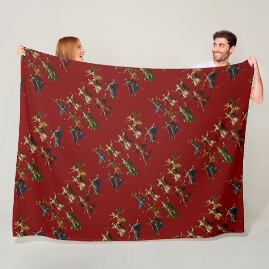 Tien heren springen De Tien Geboden Vector Fleece Deken (In situ)