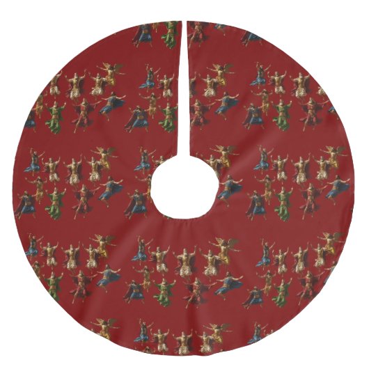 Tien heren springen De Tien Geboden Vector Kerstboom Rok (Voorkant)