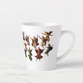 Tien heren springen De Tien Geboden Vector Latte Mok (Rechts)
