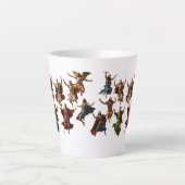 Tien heren springen De Tien Geboden Vector Latte Mok (Voorkant)
