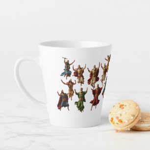 Tien heren springen De Tien Geboden Vector Latte Mok