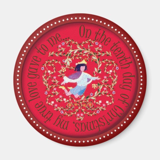 Tien heren springen op magneet (Voorkant)