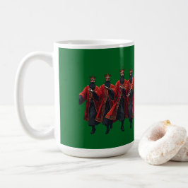 Tien Heren Springen Uitknippen Sjabloon Stijl 6 Koffiemok