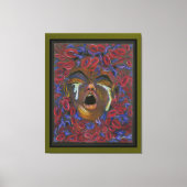 Tien hergedefinieerd - Sikkelcel Art Canvas Groen (Voorkant)