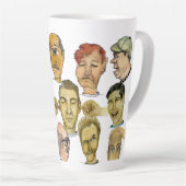 Tien Hilarious Funny jongens op een 17 oz. Latte Mok (Rechterhoek)