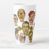 Tien Hilarious Funny jongens op een 17 oz. Latte Mok (Voorkant)