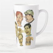Tien Hilarious Funny jongens op een 17 oz. Latte Mok (Rechts)