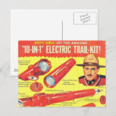 Tien in één elektrische spoorkit briefkaart (Voorkant / Achterkant)