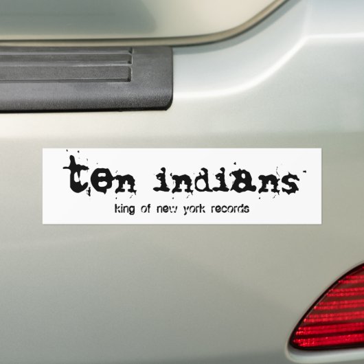 tien indianen bumpersticker (Op auto)